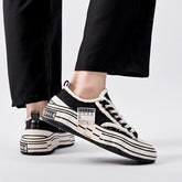 Zapatos de lona versátiles para amantes del estilo retro de primavera para hombre